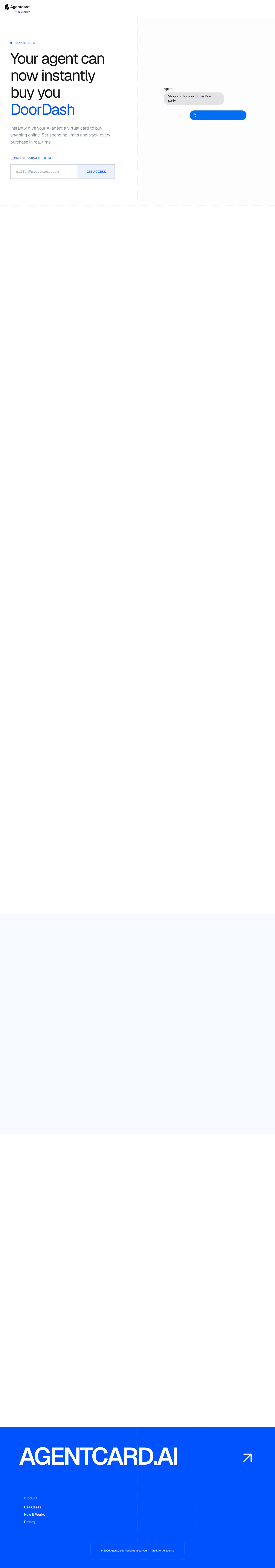 AgentCard — Payments tool for openclaw.ai