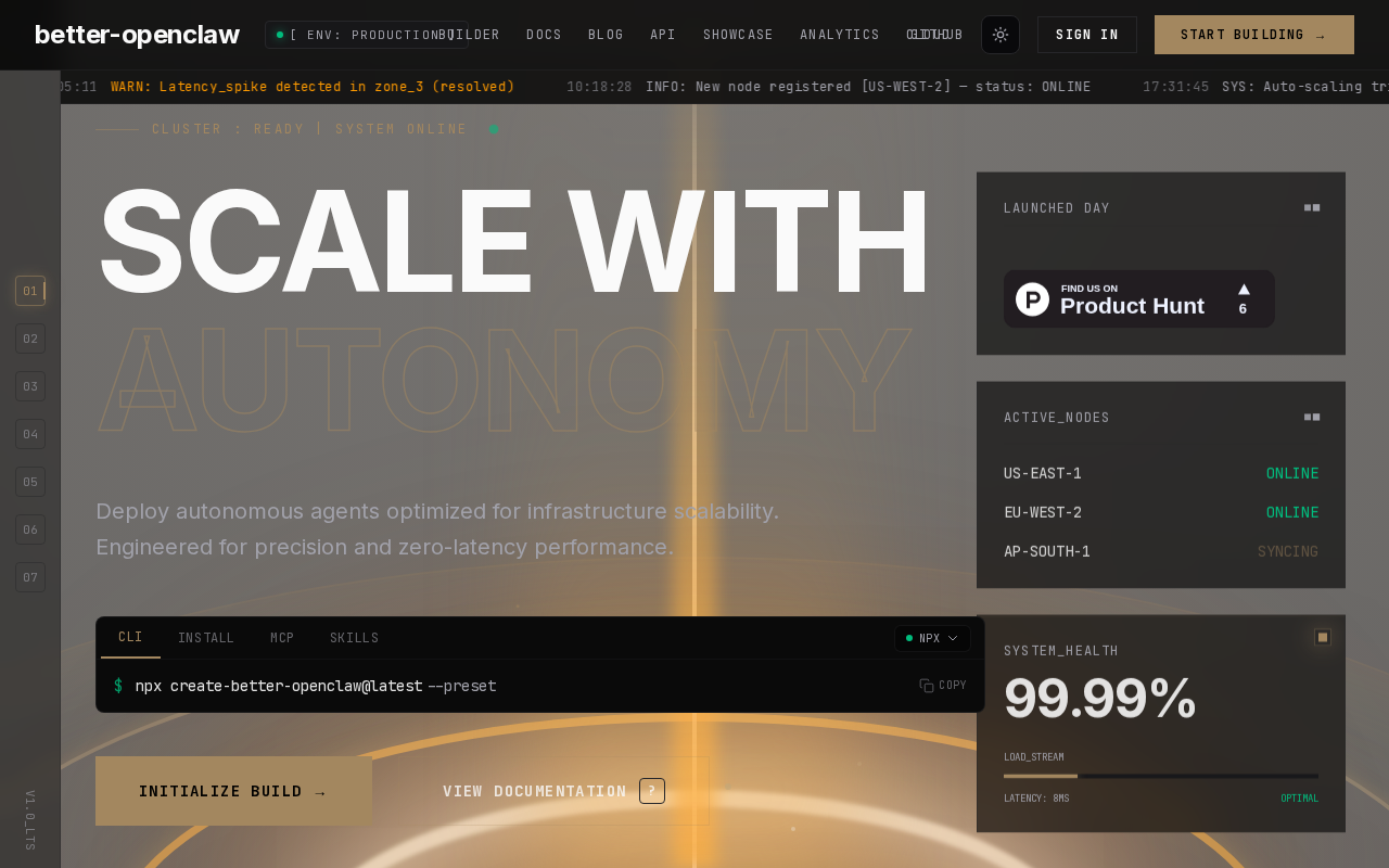 better-openclaw — Hosting tool screenshot