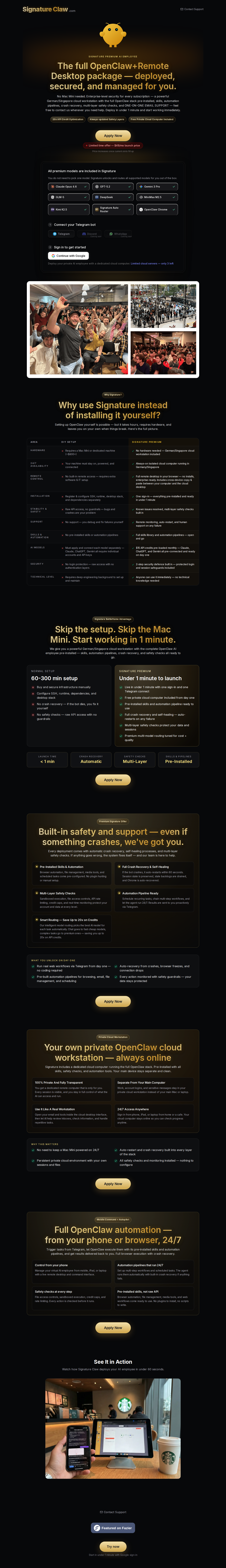 GhostClaw &mdash; Your Silent Co-Worker Hosting tool screenshot — openclaw.ai